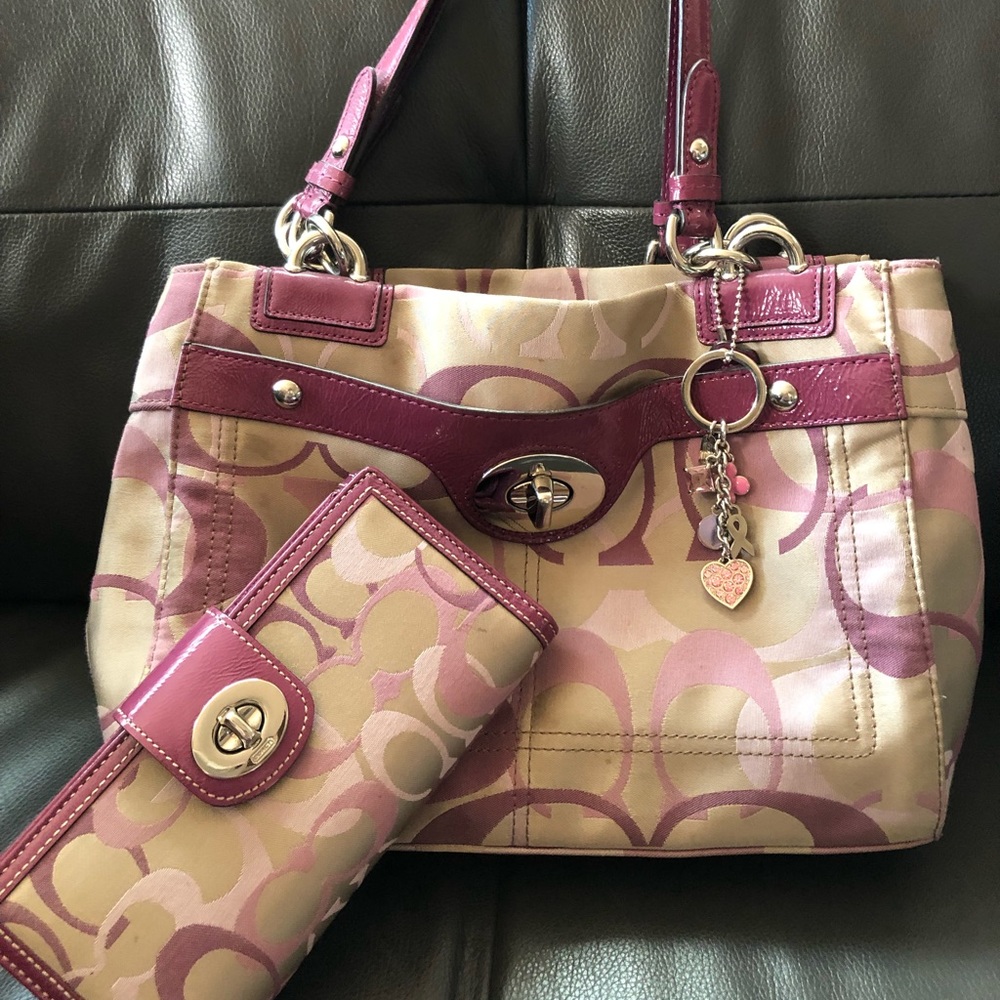 Coach purse & wallet combo